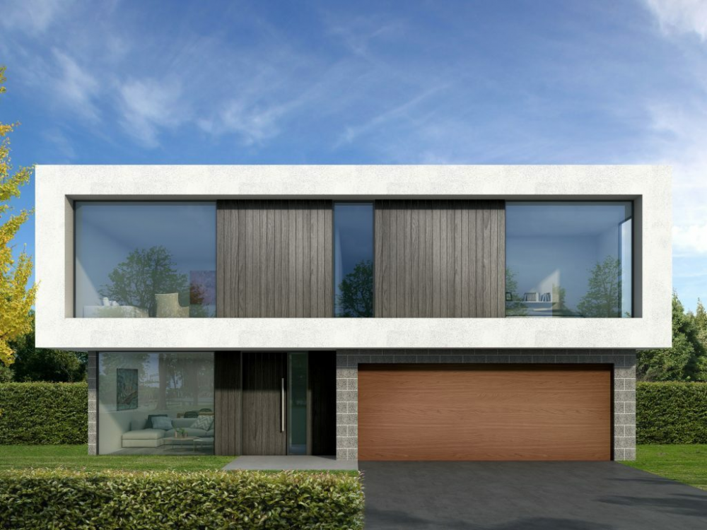 A modern-designed green home