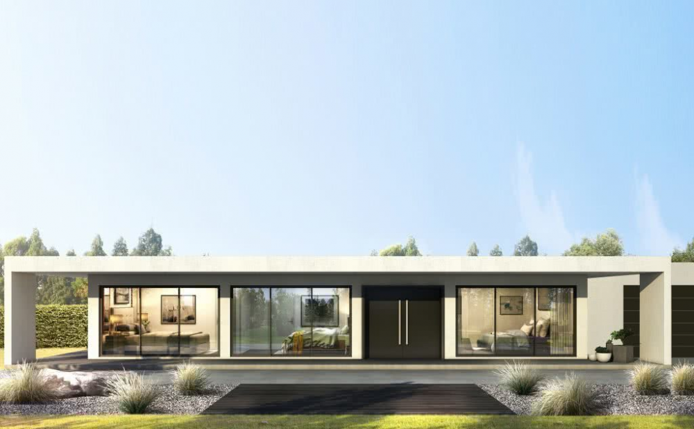 A modern green home design