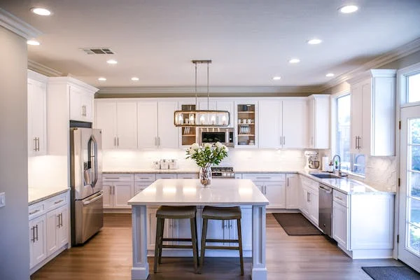 a white kitchen